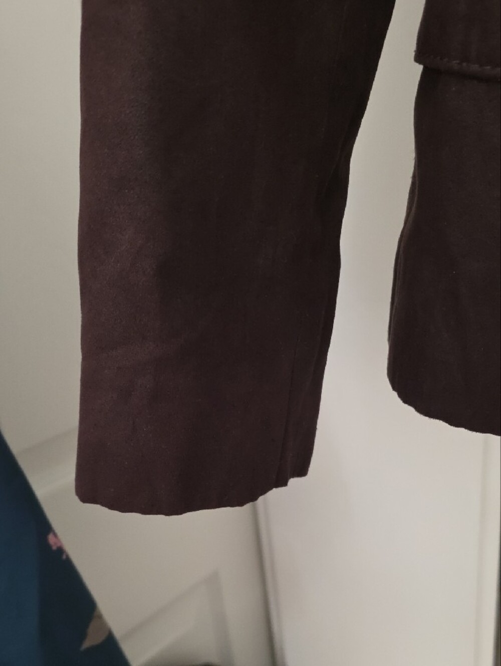 Zara Basic Brown Suede-Look Blazer - Picture 5 of 7